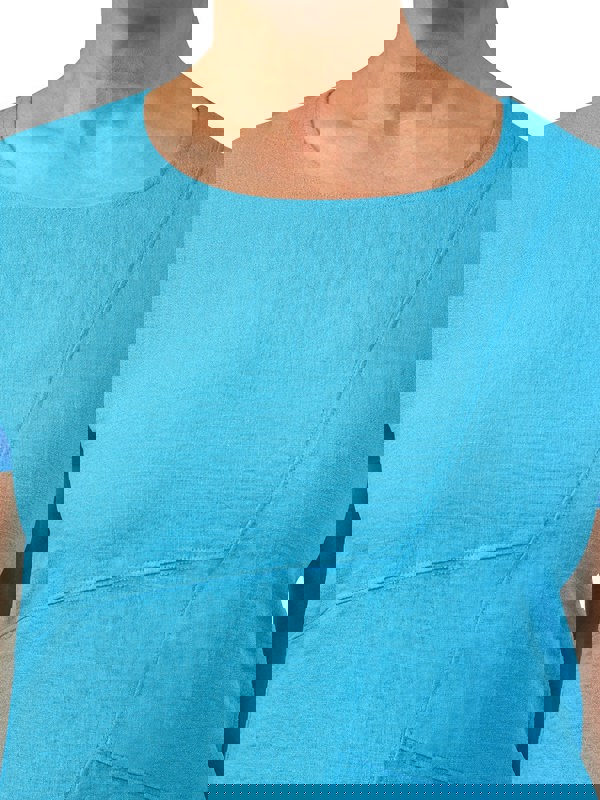 PennyPlain Crosshatch Top - Lagoon