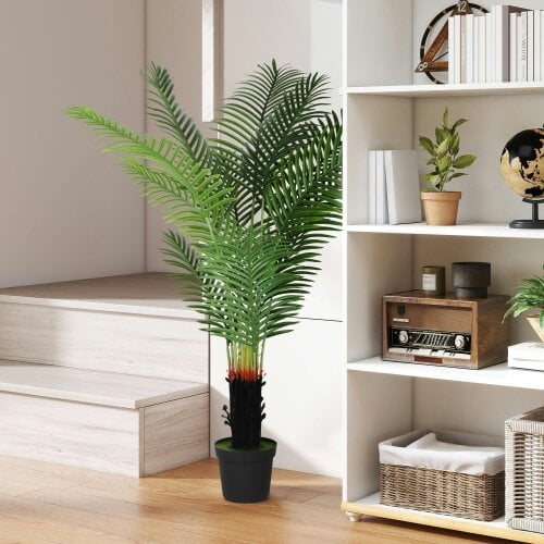 Wyld Haus Nomovi Artificial Areca Palm With Full Canopy Leaf Design In Pot 150cm Green