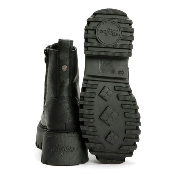 Buffalo Aspen Lace Up Warm Women's Black Boots