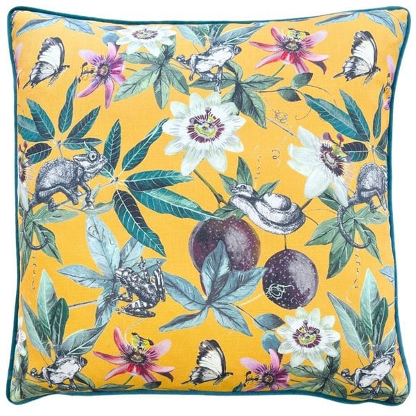 Wylder Wild Passion Creatures Cushion Cover - Yellow