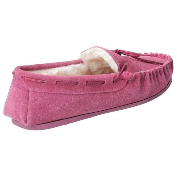 Hush Puppies Womens/Ladies Allie Slip On Leather Slipper - Rose