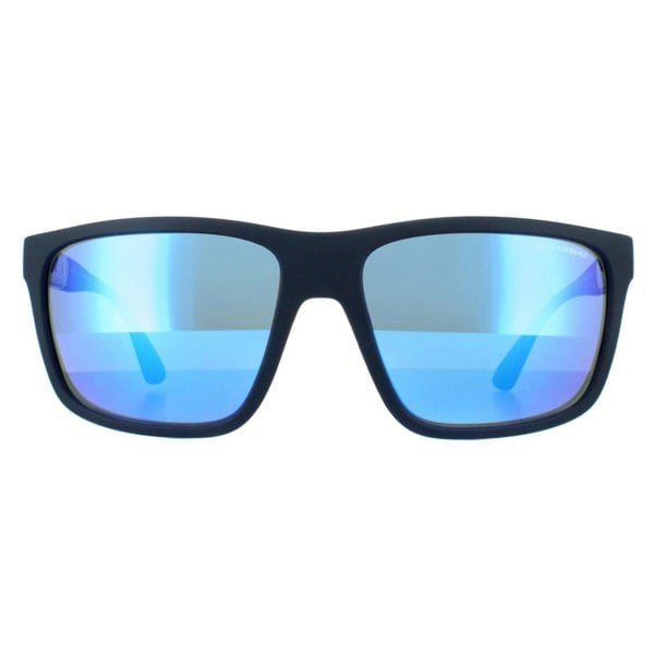 Armani Exchange Sunglasses AX4121S 818125 Matte Blue Green Mirror Light Blue