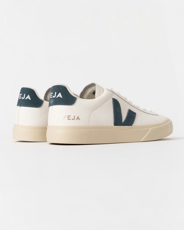 Veja Campo Leather Womens Trainers - White/California