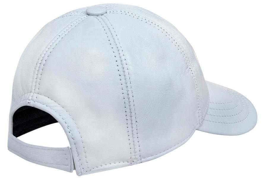 Infinity Leather Mens Womens Real Nappa Leather Adjustable Golf Snapback Plain Baseball Cap Hat