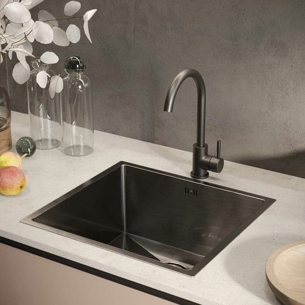 Drop-in Kitchen Sink, Single Bowl Stainless Steel Sink Living and Home
