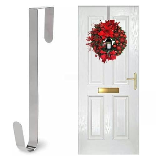 3cm Metal Wreath Hanger Silver for Doors, Festive Displays and Everyday Home Organisation image 4