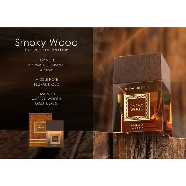 Anfar Smoky Wood 100ml Extrait de Parfum fragrance notes visual