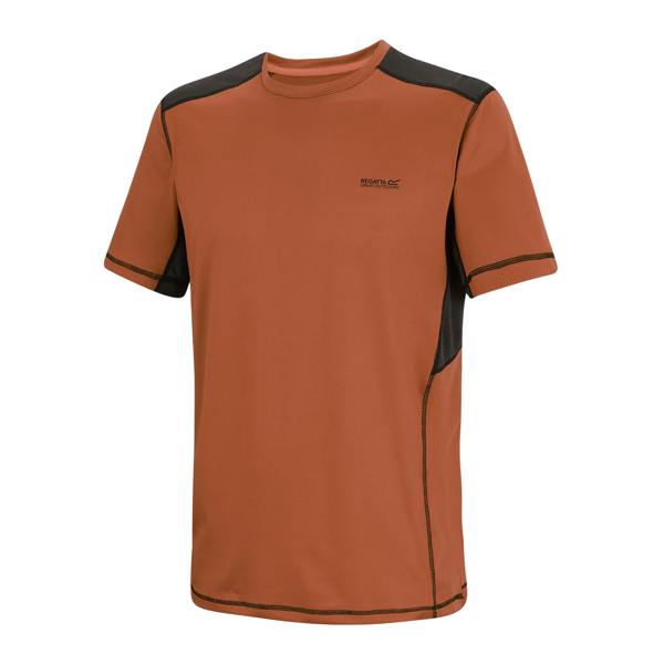 Regatta Mens Virda T-Shirt - Brick/Black - 