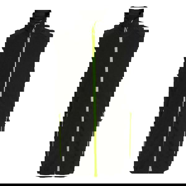 Regatta Professional Mens Fleece Gilet - Black/Lime Green