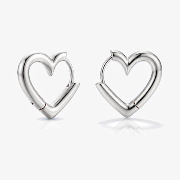 MUCHV Bold Heart Hoop Earrings