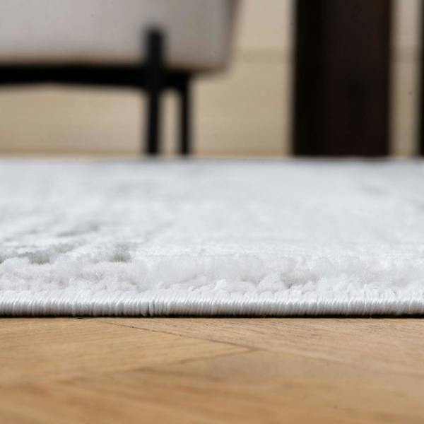 abstract design carmel green rug, non-shedding, anti-static, cozy home rug, durable and soft pile.