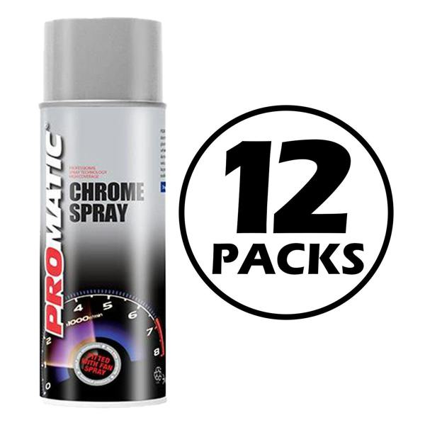 Promatic 12X Promatic Chrome Spray Paint 400ml