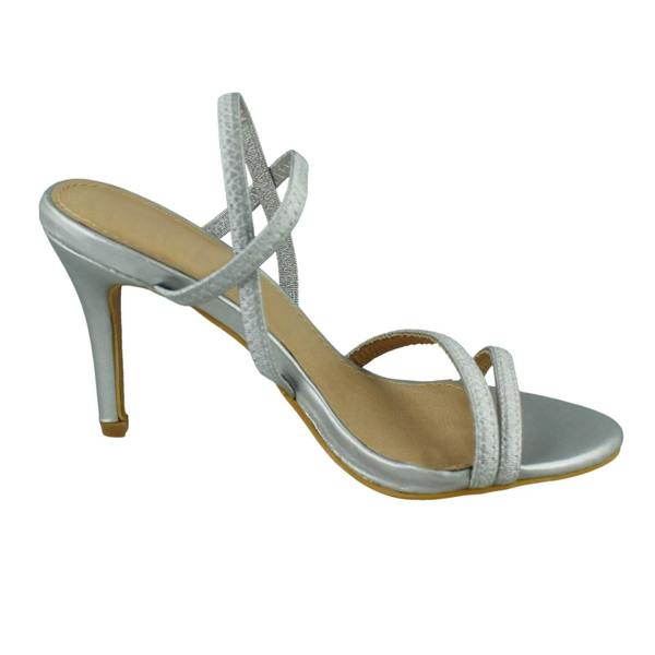 Spot On Ladies Spot On Mid Heel Strappy Sandals F12015