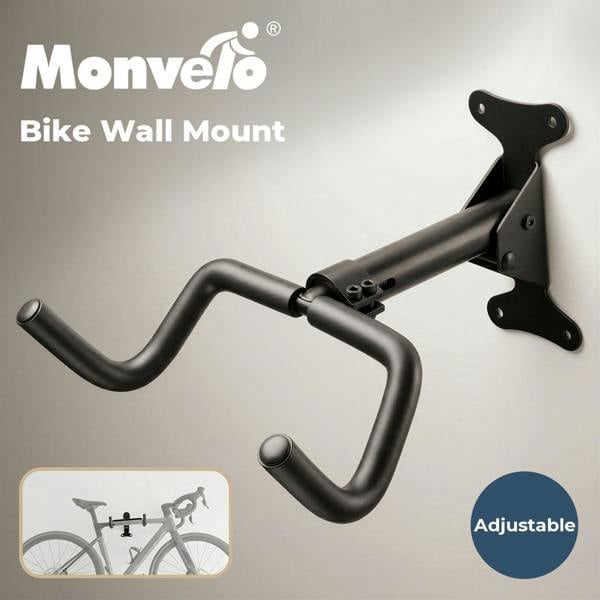 MONVELO Bike Wall Mount Rack Foldable Bicycle Storage Hanger Holder Adjustable