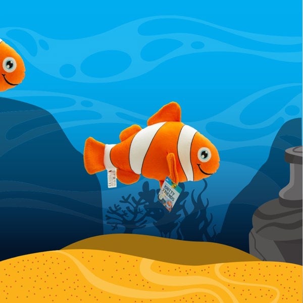 Rewind Plush Sea Creature Stuffed Toy Neyo The Clownfish Ocean Collection