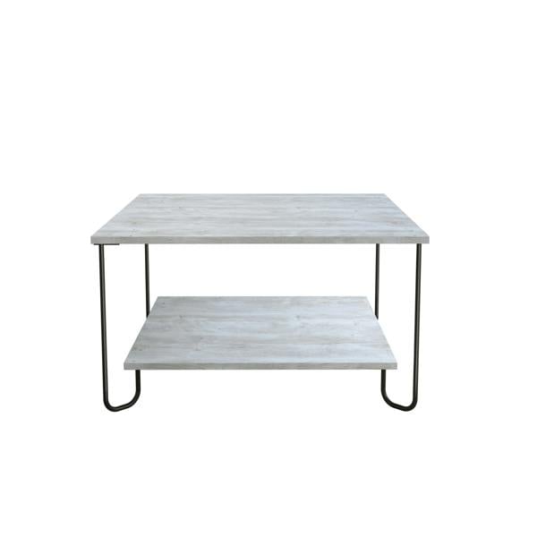 Decortie Marbo Coffee Table with Open Shelf Modern Multipurpose Design H 45cm