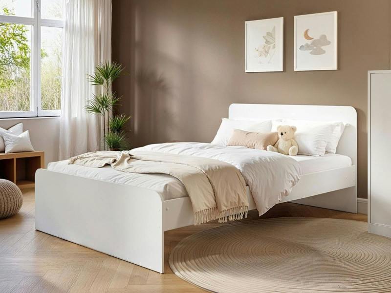 Furnishings Wizard Small Double White Bed Frame