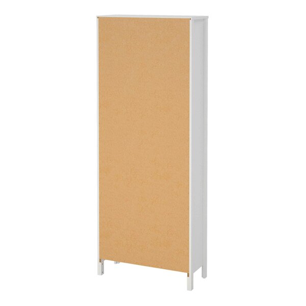 Wyld Haus Gossmere Shelving Unite White 5 Tier Shelf Bookcase