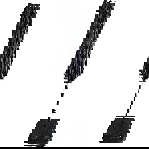 Gr8 Garden 4.6m Patio Parasol Large Double Sided Garden Umbrella With Crank Base Navy Blue