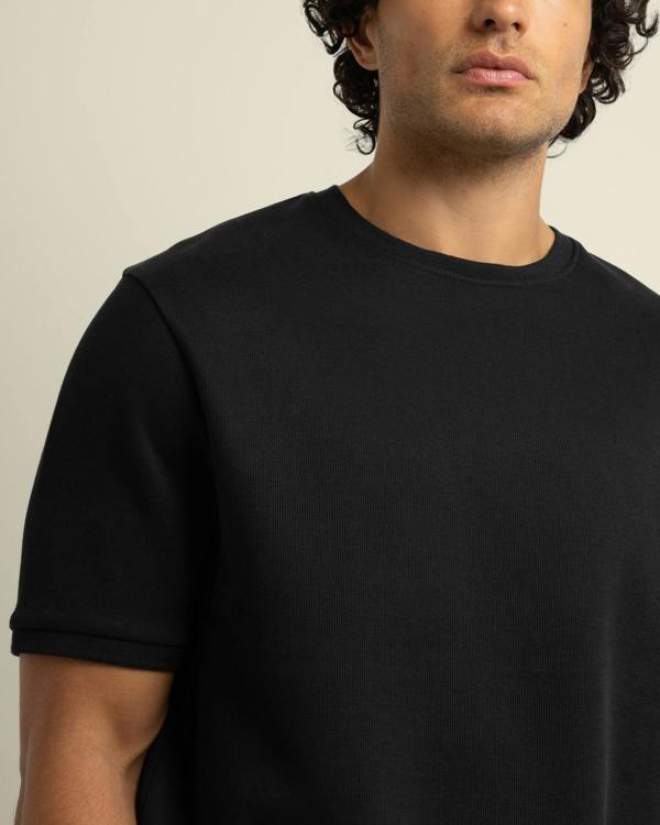 Larsson & Co Gaia - Ribbed Knit Heavy T-Shirt
