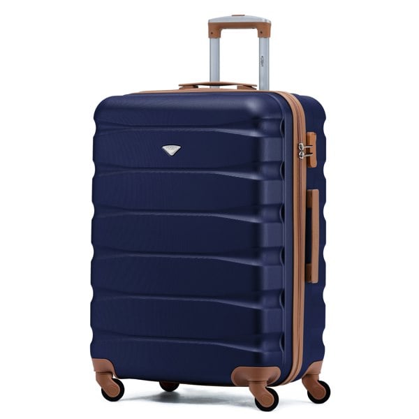 Flight Knight 25" Medium Suitcase Check-in Hold Luggage Hard Shell 4 Wheels TSA Lock