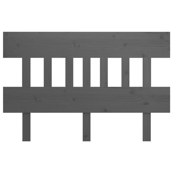 Berkfield Bed Headboard Grey 143.5x3x81 cm Solid Wood Pine