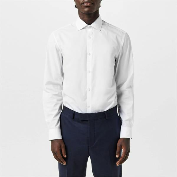 Twisted Tailor Mens Slim Formal Shirt - White - 