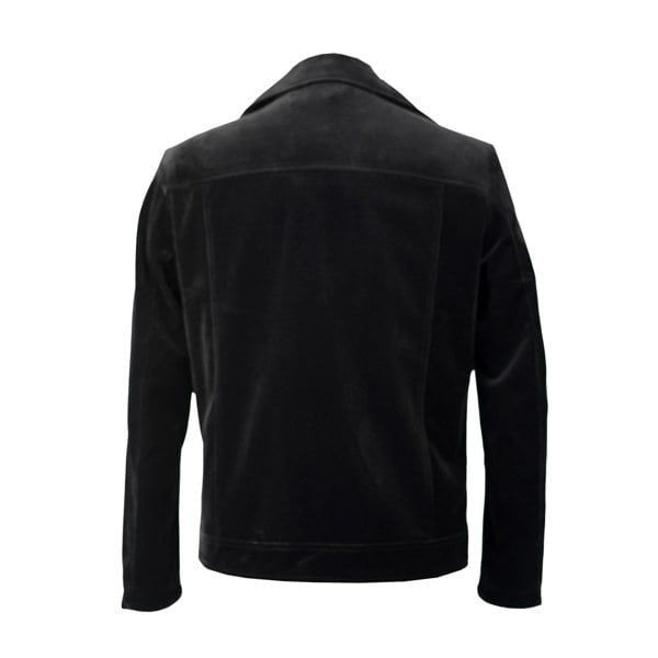 David WeJ Washington Corduroy Biker Jacket - Black