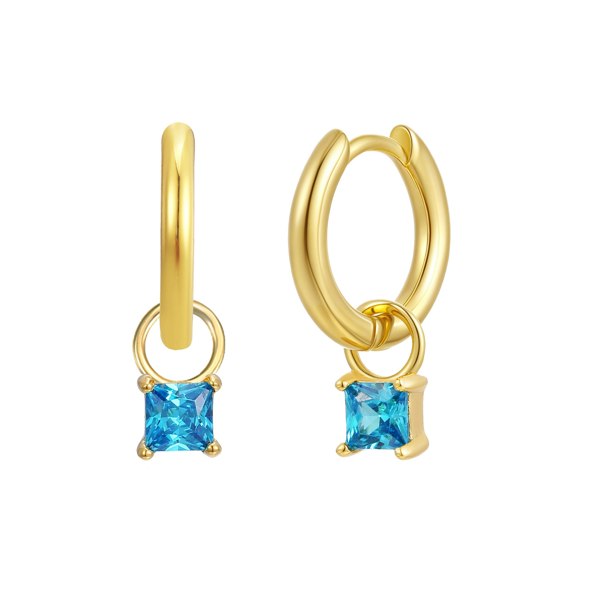Gold Trip March Birthstone Earring Charm