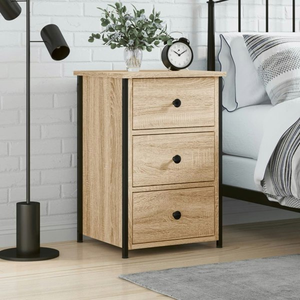 Berkfield Bedside Cabinet Sonoma Oak 40x36x60 cm Engineered Wood