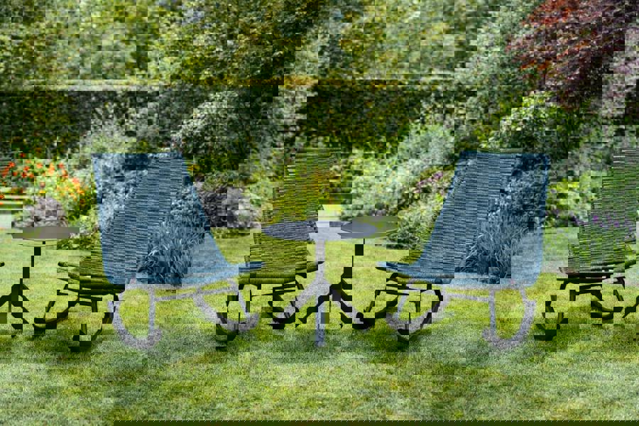 Jade Rocking Chairs Set - Ergonomic Garden Rocking Chairs with Side Table The Garden Furniture Shop