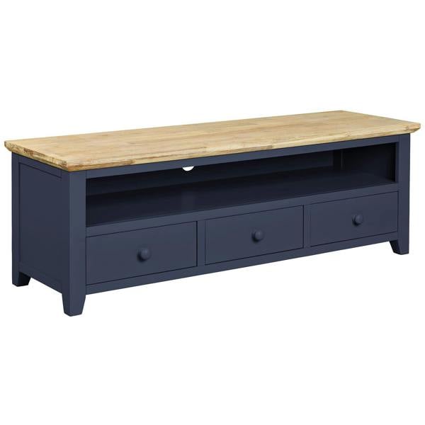Statement Furniture Florence Large Wooden TV Stand with 3 Drawers and Shelf