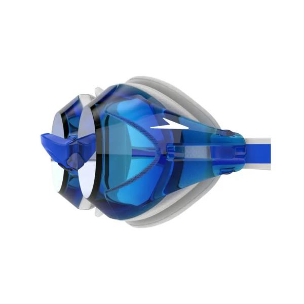 Speedo Vanquisher 3.0 blue goggles with curved lens technology