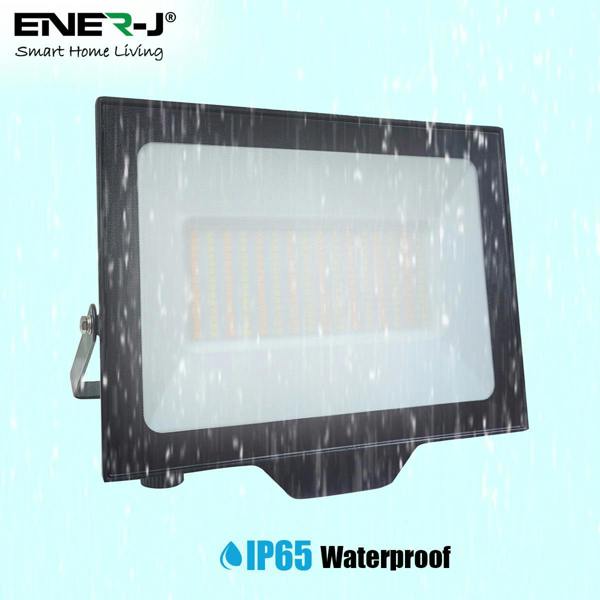 ENER-J 100W LED Floodlights With CCT Switchable & PIR ready (not included), 9000 Lm, IP65, 3 Years Warranty