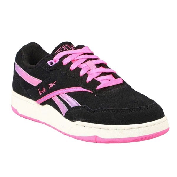 Reebok Childrens/Kids X Barbie BB 4000 II Suede Trainers - Black/Pink