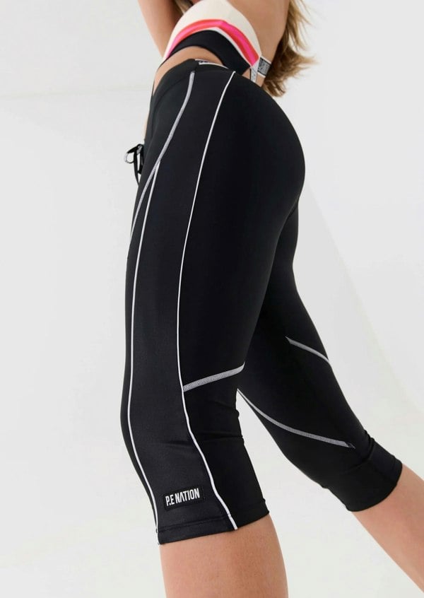 P.E Nation PE Nation Womens Reformer Crop Legging in Black