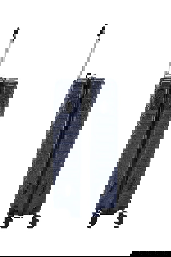 Living and Home Hardshell Rolling Luggage Trolley Travel Suitcase - 24" Blue