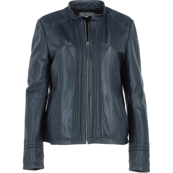 Ashwood 'Infinity' Mandarin Collar Leather Jacket: AWL-710