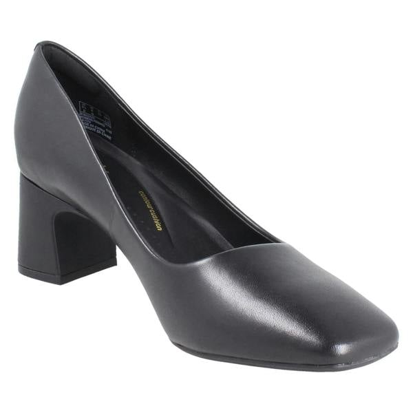 Clarks Ladies Clarks Square Toe Block Heeled Court Shoes Fernie Court