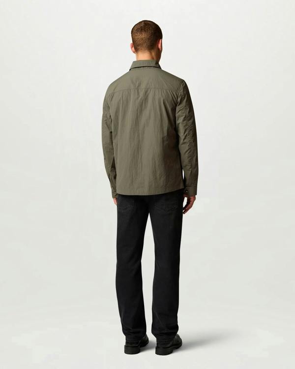 Belstaff Mens Tourer Overshirt - Khaki Green | CHO | Designer Mens Overshirts