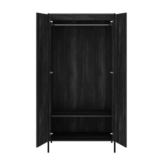 Wyld Haus Ireland Black Wood Effect 3 Door Wardrobe 1 Drawer