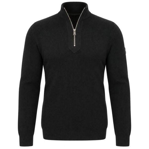 Barbour International Crawley Funnel Zip Neck Jumper Black