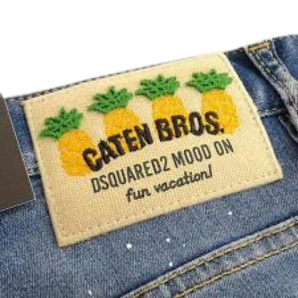 DSQUARED2 Skater Jean Destroyed Paint Effect Blue Jeans W34