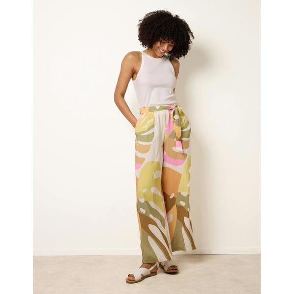 Blue Vanilla Paper Bag Wide Leg Trousers