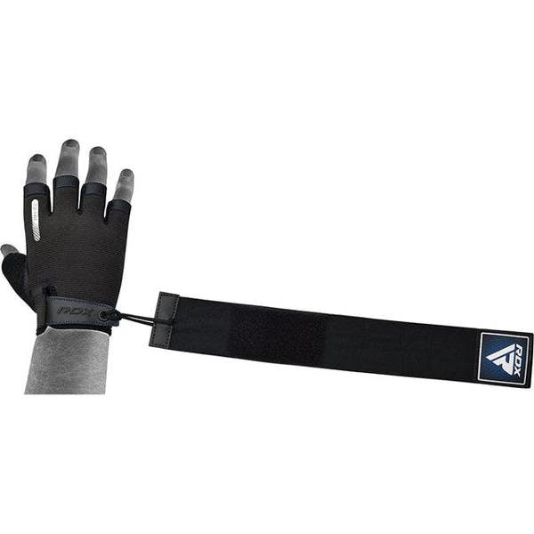 RDX Sports GYM TRAINING GLOVES T2 HALF BLUE