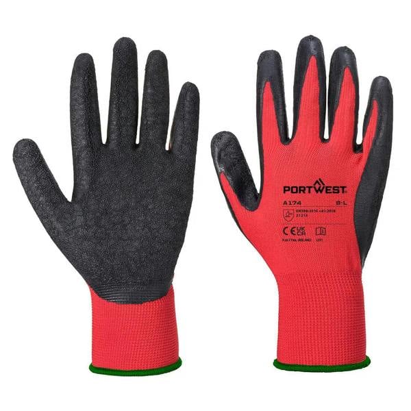 Grip 13 Latex Crinkle Glove (Pack of 12) - Hi-Vis Trousers