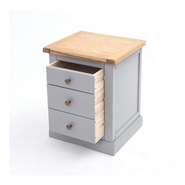 Cabinet Bits Rocca 3 Drawer Bedside Table