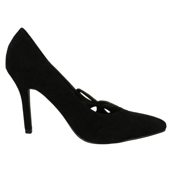 Anne Michelle Ladies Anne Michelle Court Shoes with Diamante Detail
