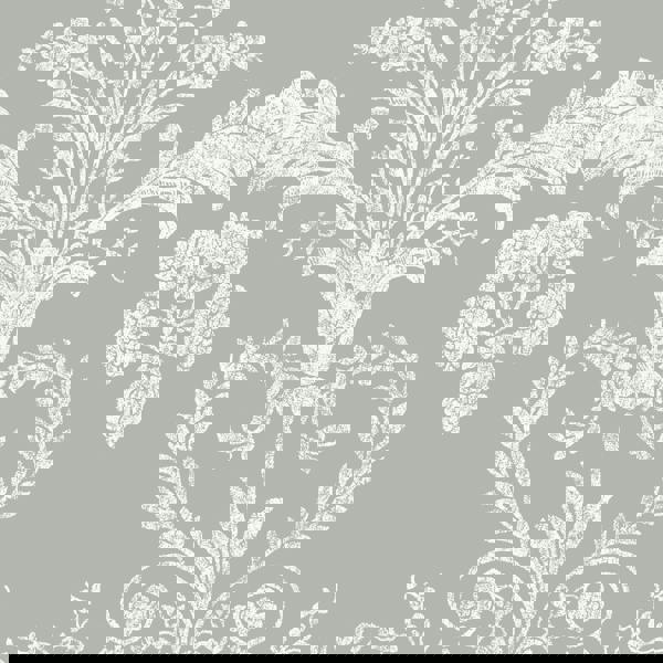 Laura Ashley Josette Wallpaper - Steel - 10m