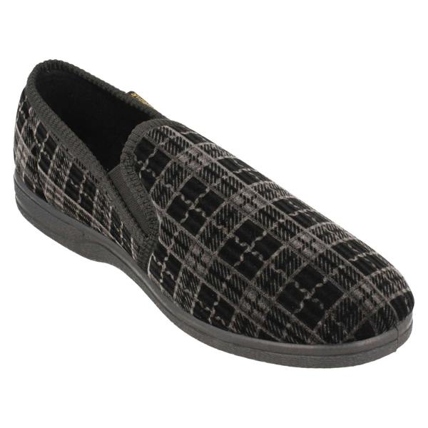 Rosebank Mens Rosebank Twin Gusset Indoor Slippers Jack